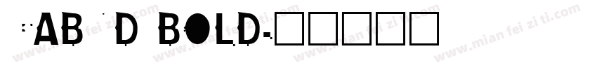 CABND BOLD字体转换